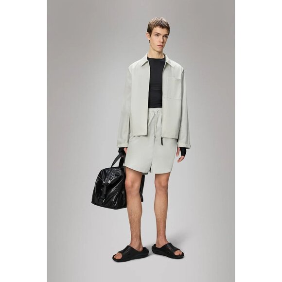 Rains Mito Overshirt Lightweight Breathable Shirt Jacket In Matrix‎ Cream Large - Picture 1 of 10